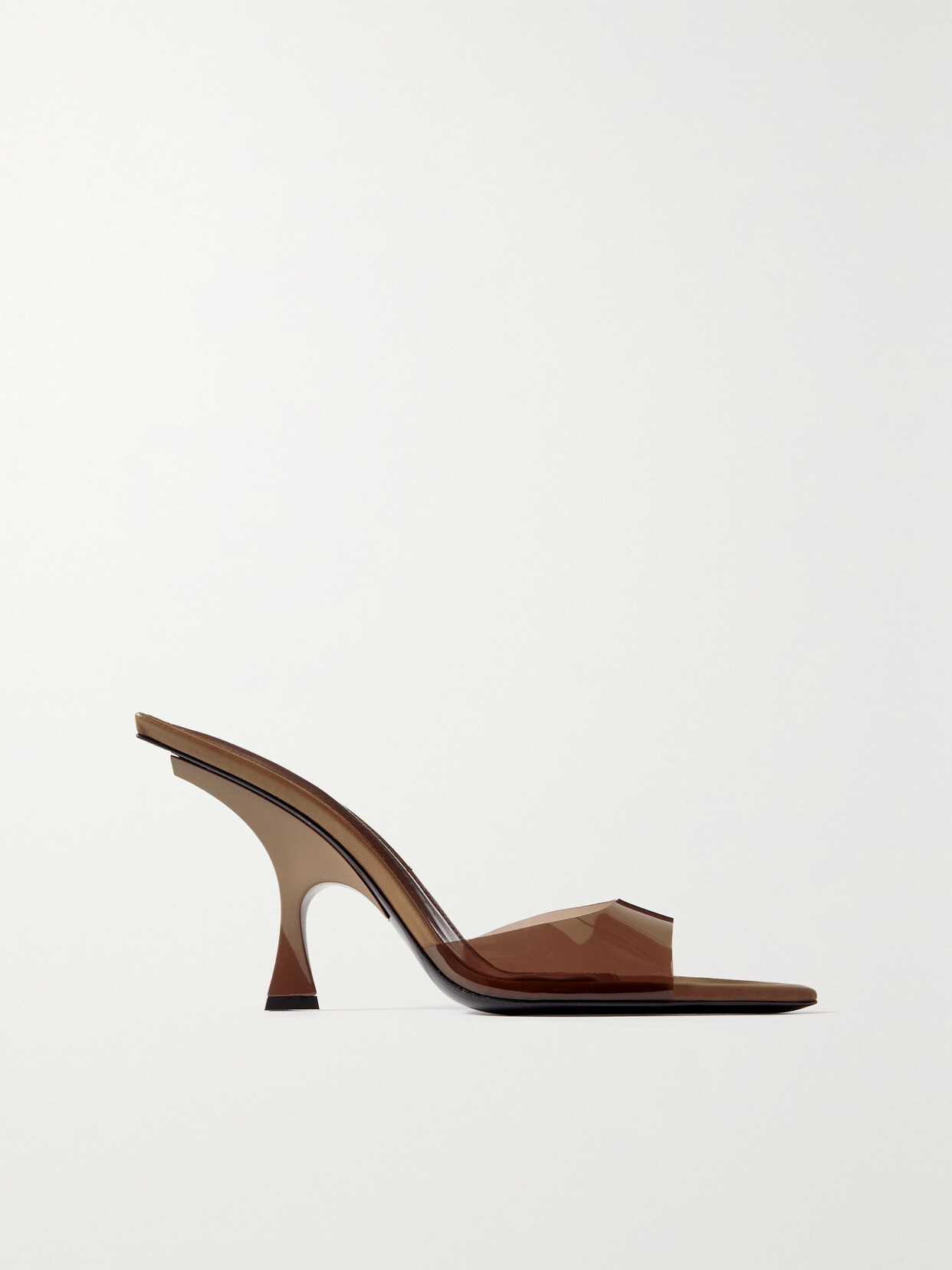 The Attico - Ester Pvc Mules - Brown