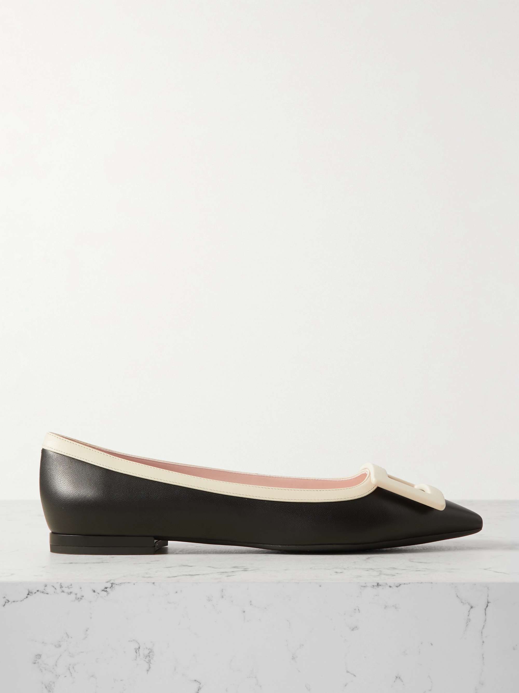 気品【Roger Vivier】パテントレザー バレエフラット パンプス ROGER VIVIER パテントレザー バレエ フラット
