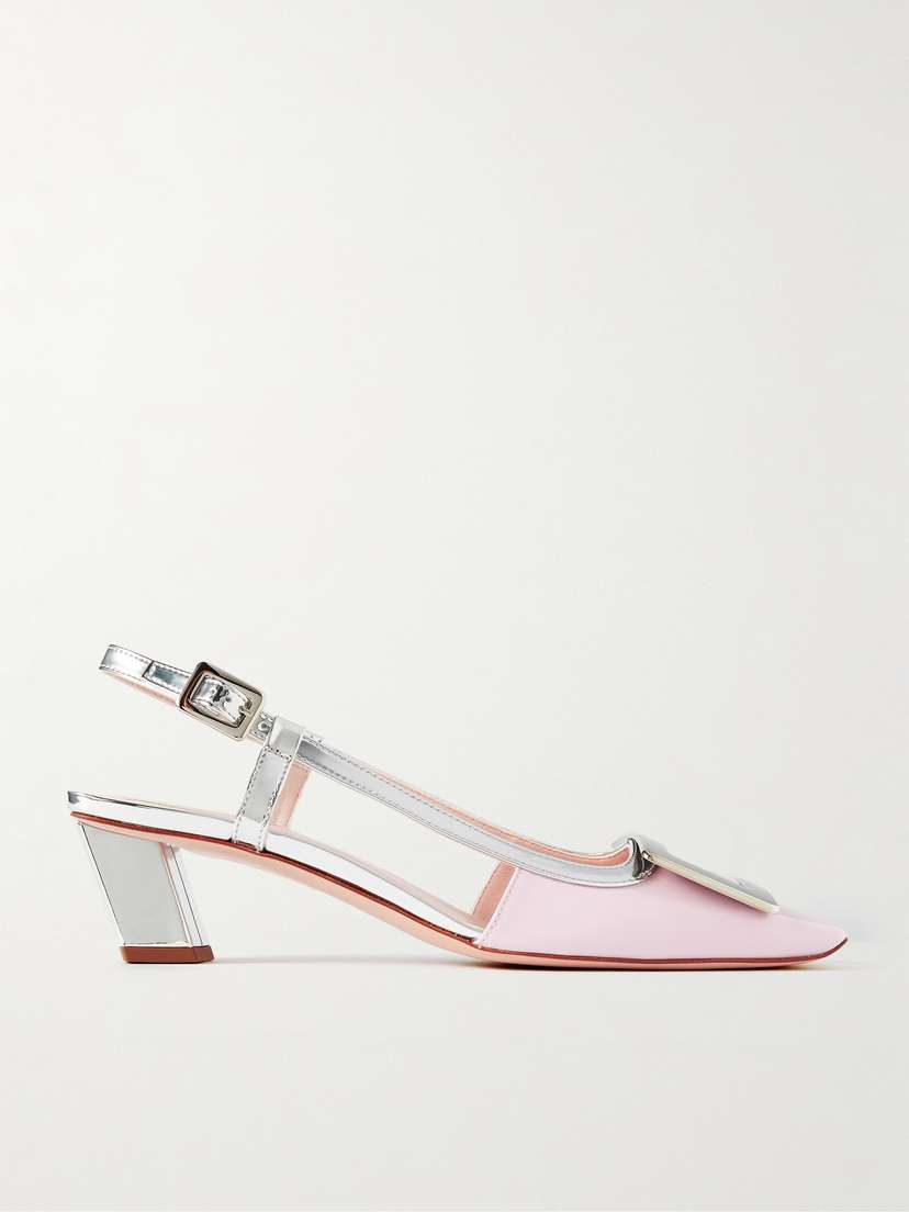 Roger Vivier Belle Vivier Patent-leather Slingback Pumps