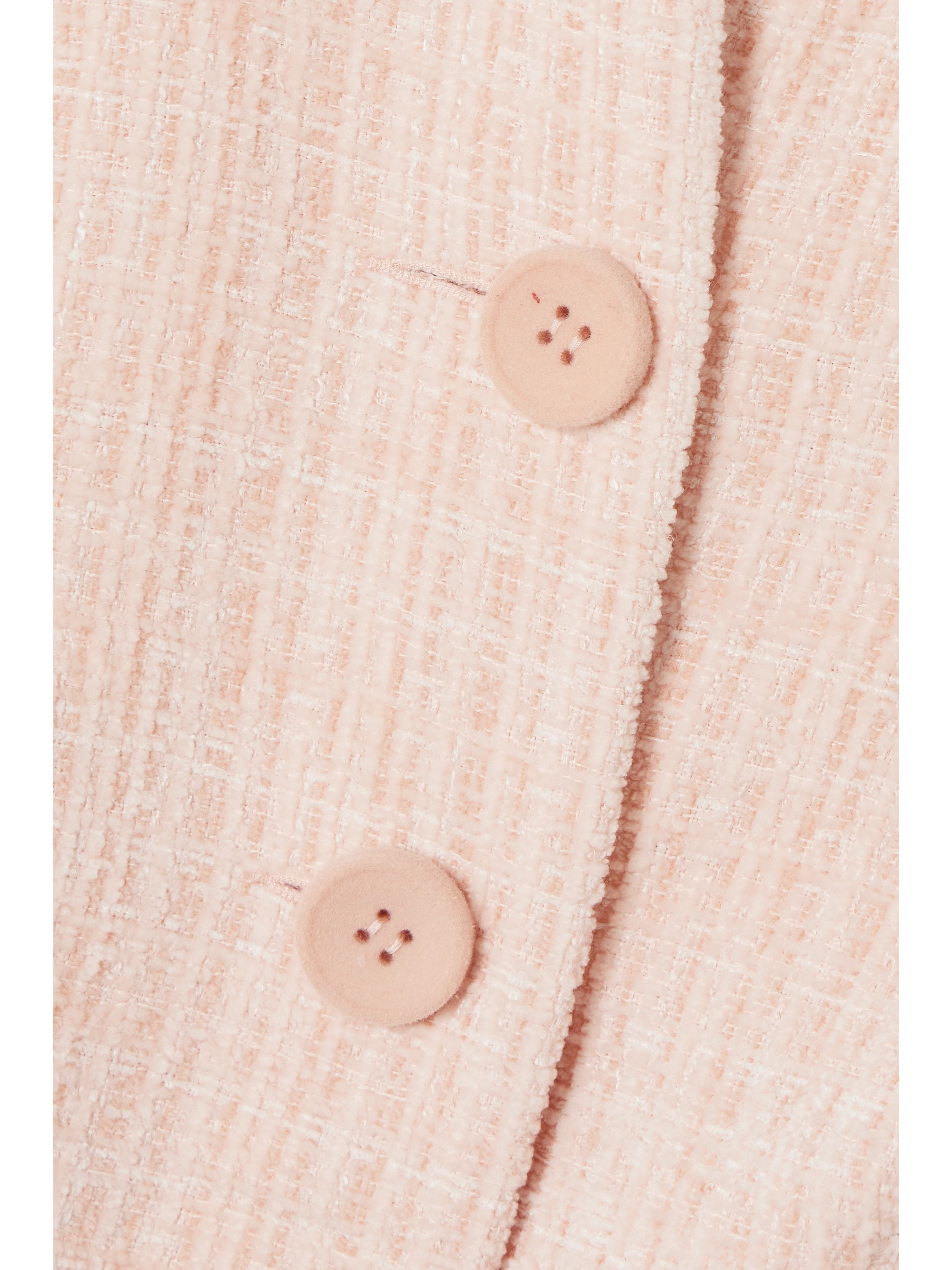 Huishan Zhang Felicity belted fringed tweed midi dress