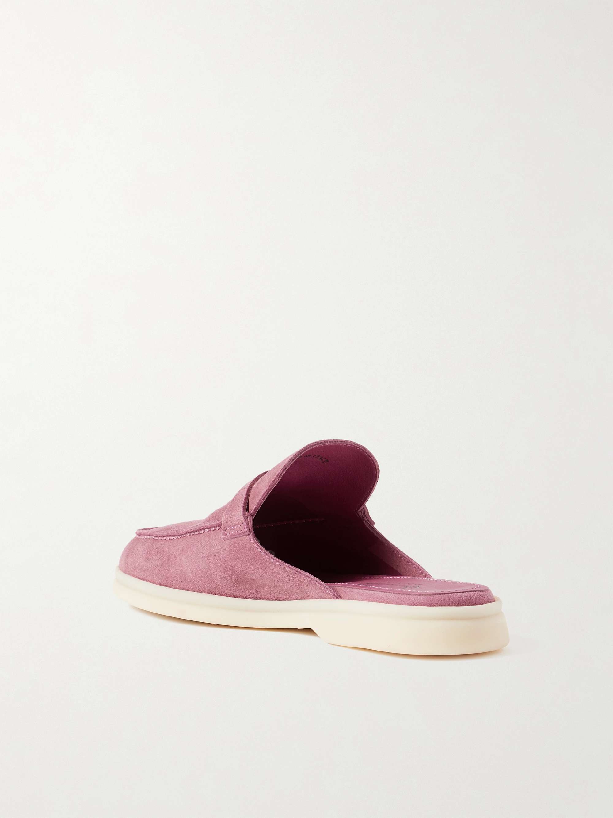 LORO PIANA Babouche Charms Walk suede slippers