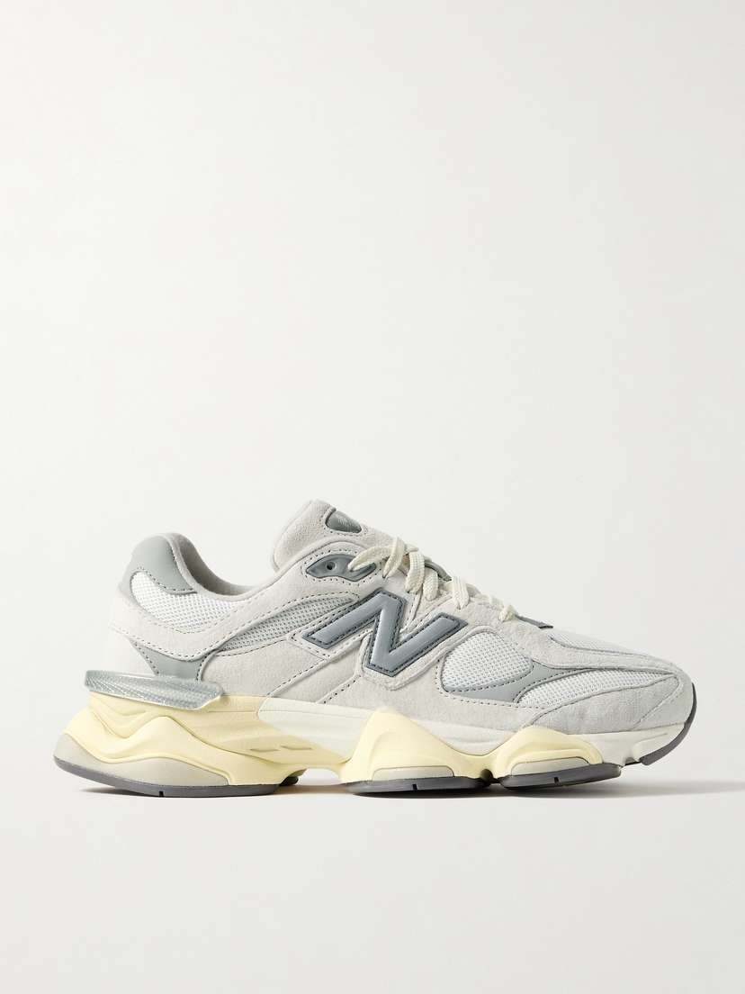 New Balance 9060 Nubuck-trimmed Suede And Mesh Sneakers