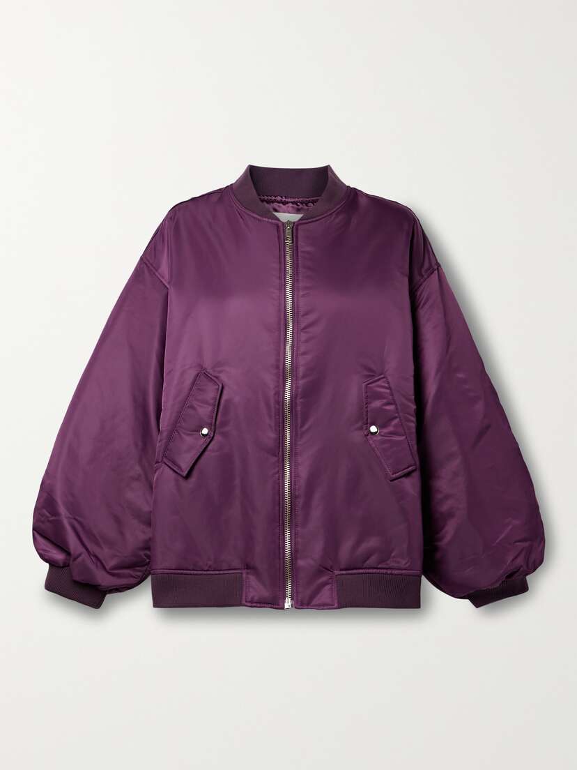 The Frankie Shop Astra Oversized Shell Bomber Jacket