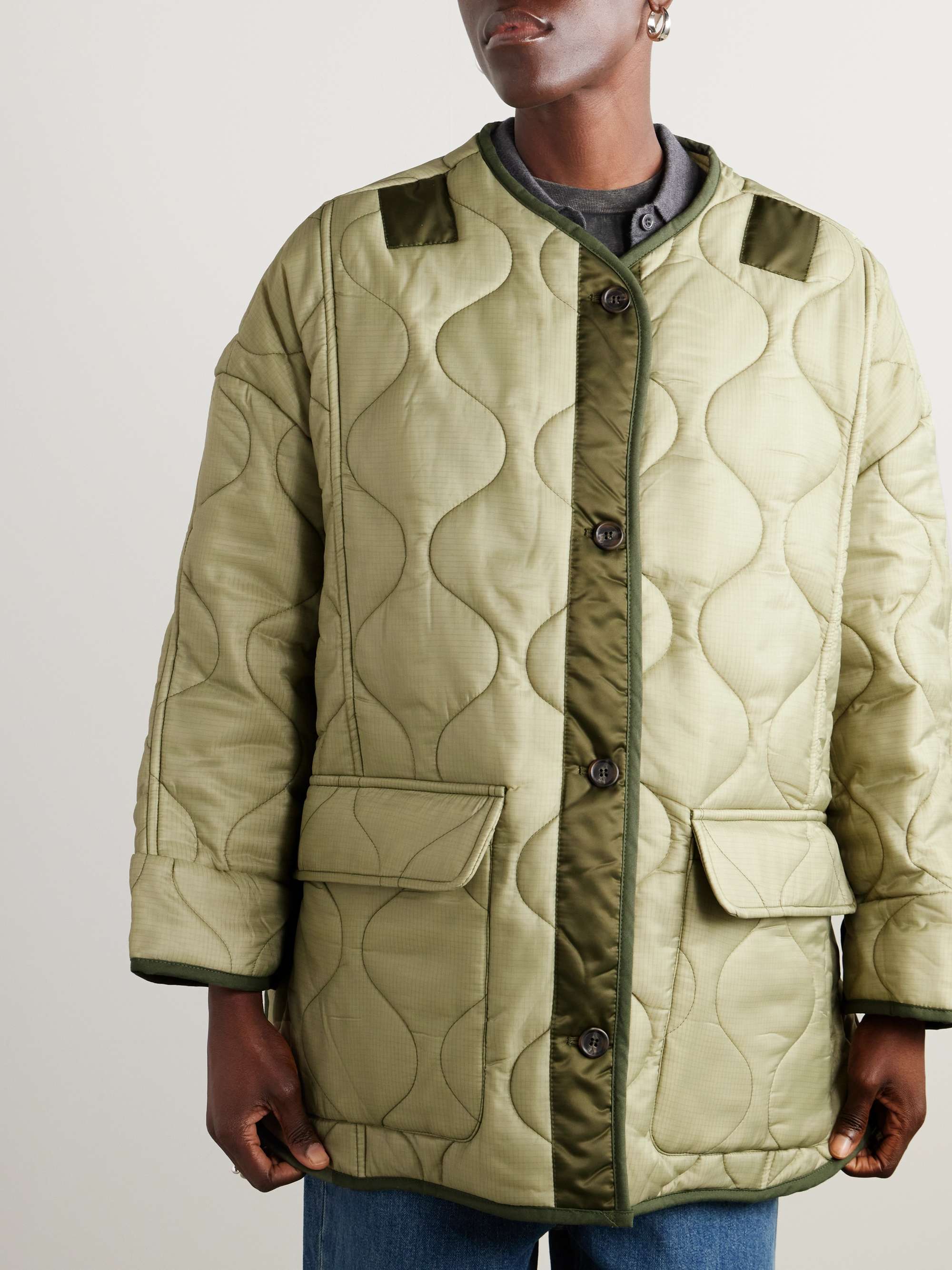 THE FRANKIE SHOP Quilted padded ripstop jacket NETAPORTER