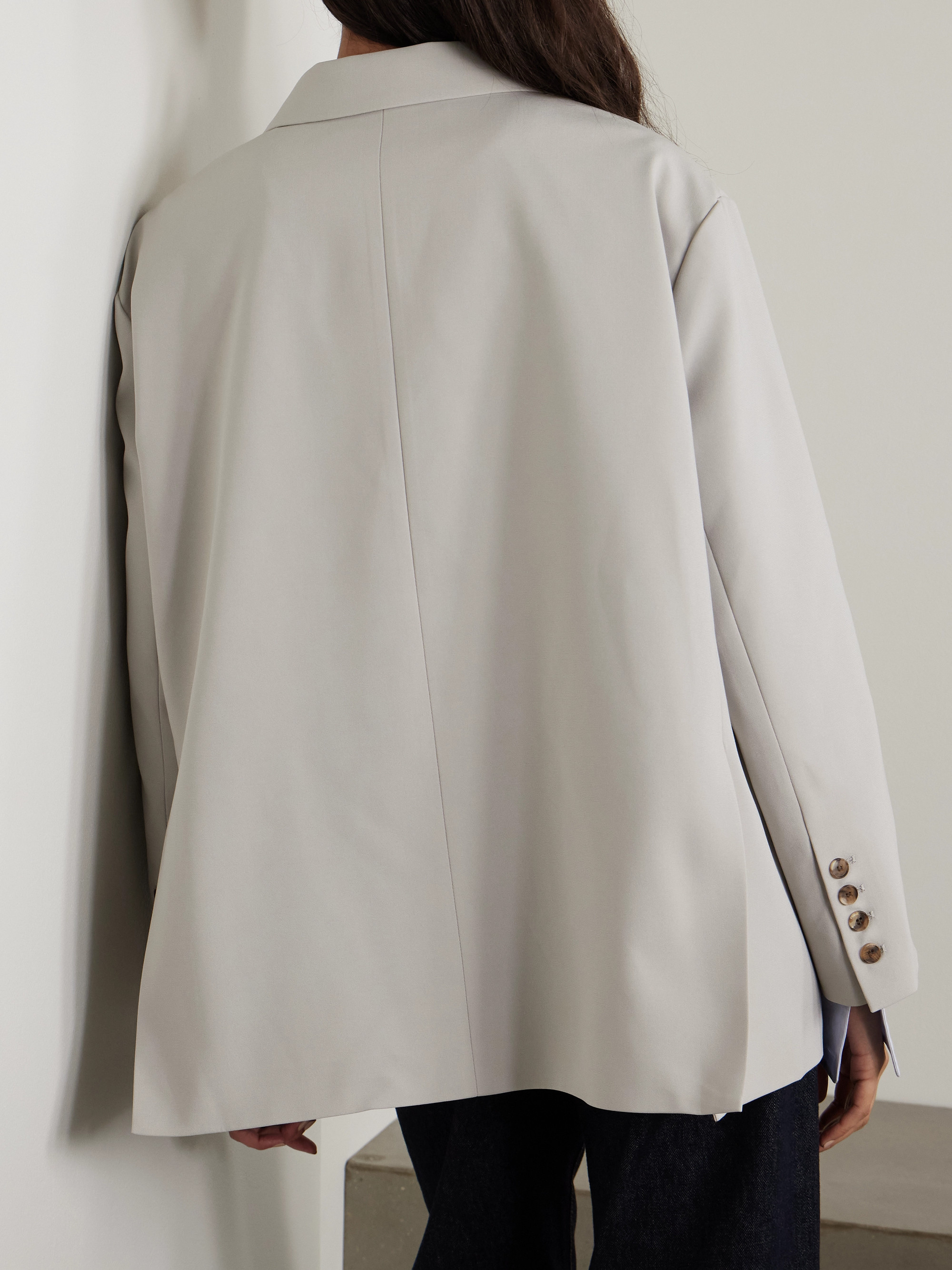 The Frankie Shop Bea oversized cady blazer