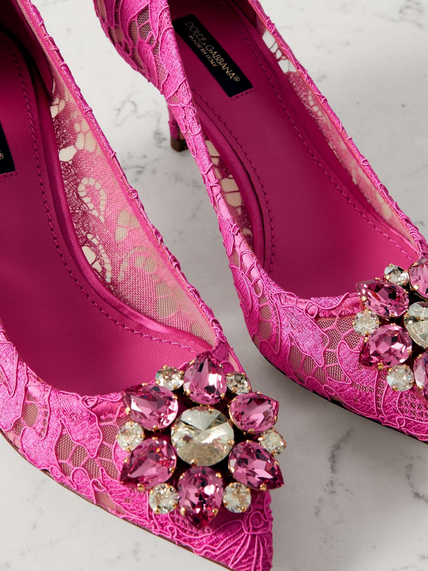 Dolce & Gabbana Black Socks Stretch Crystal Pumps Shoes