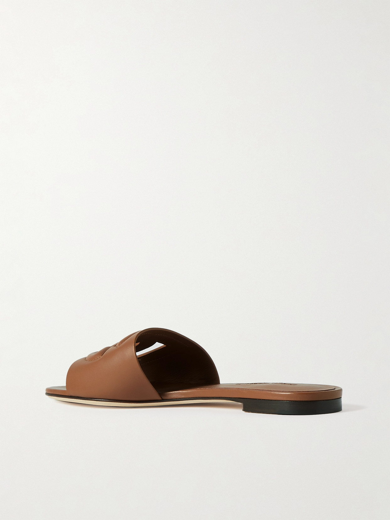 Dolce & Gabbana Handcrafted Leather Sandals With Ankle Strap In Brown