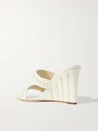 Sacoria 85 Pearl-Embellished Wedge Sandals main image 0