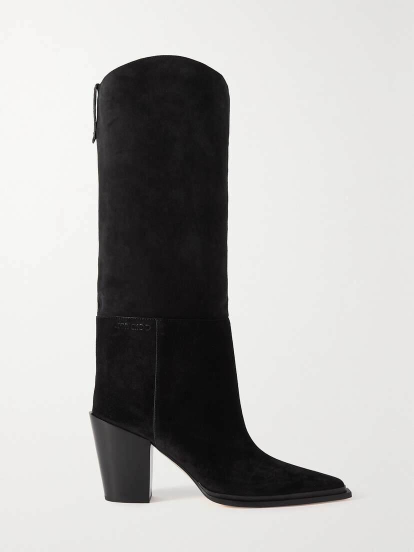 Jimmy Choo Cece 80 Suede Knee Boots