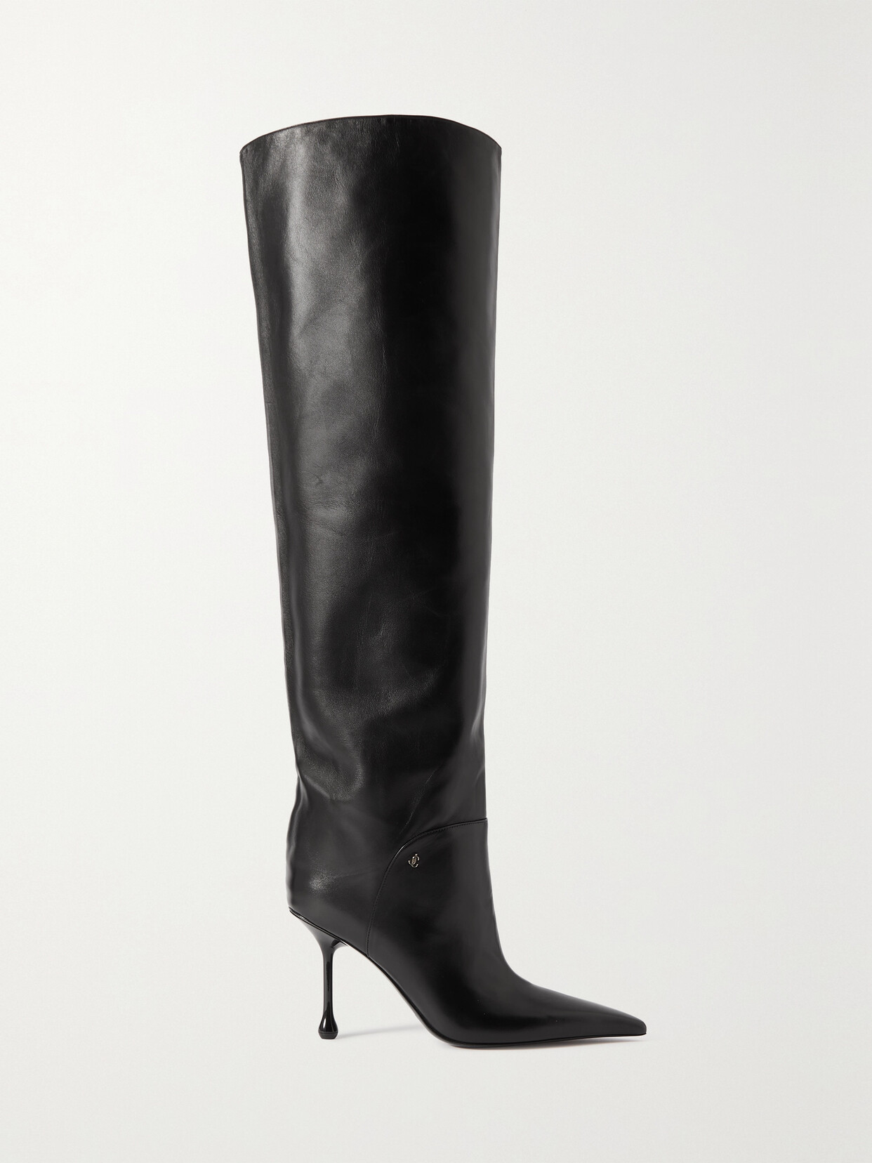 Jimmy Choo Cycas 95 Leather Over-the-knee Boots - Black