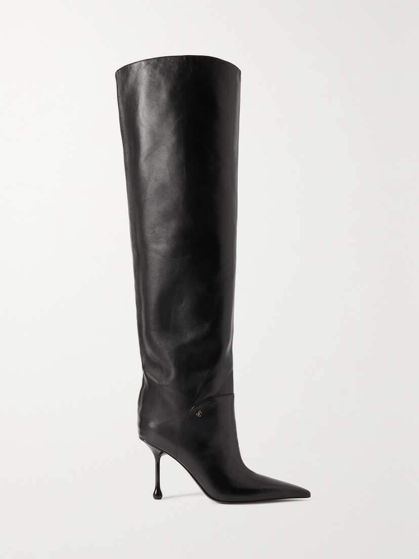 Jimmy Choo Cycas 95 Leather Over-the-knee Boots