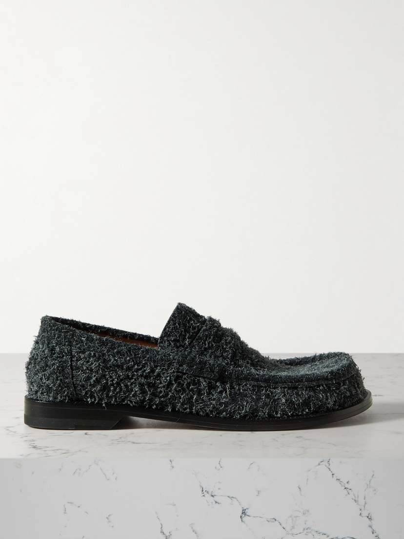 Loewe Campo Brushed Suede Loafers