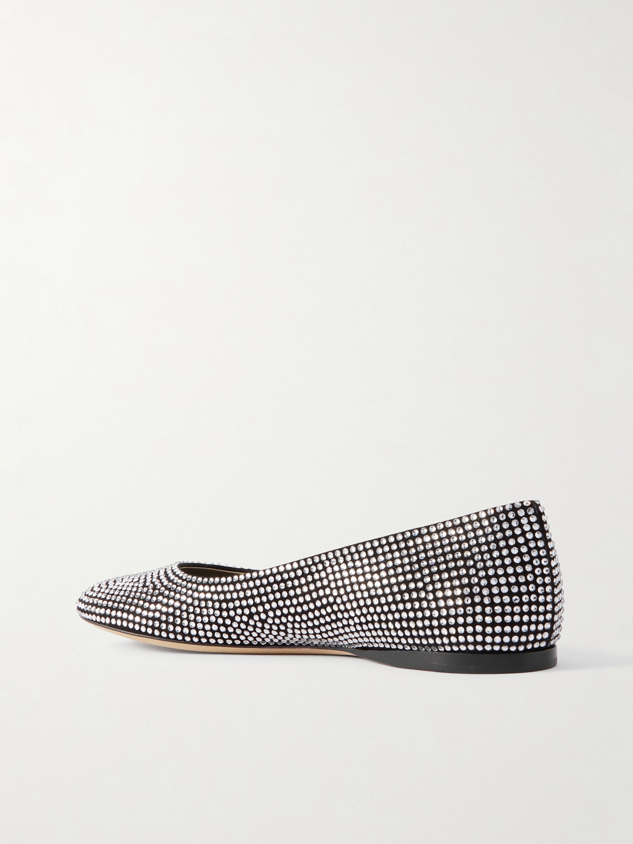 Crystal-Embellished Ballet Flats