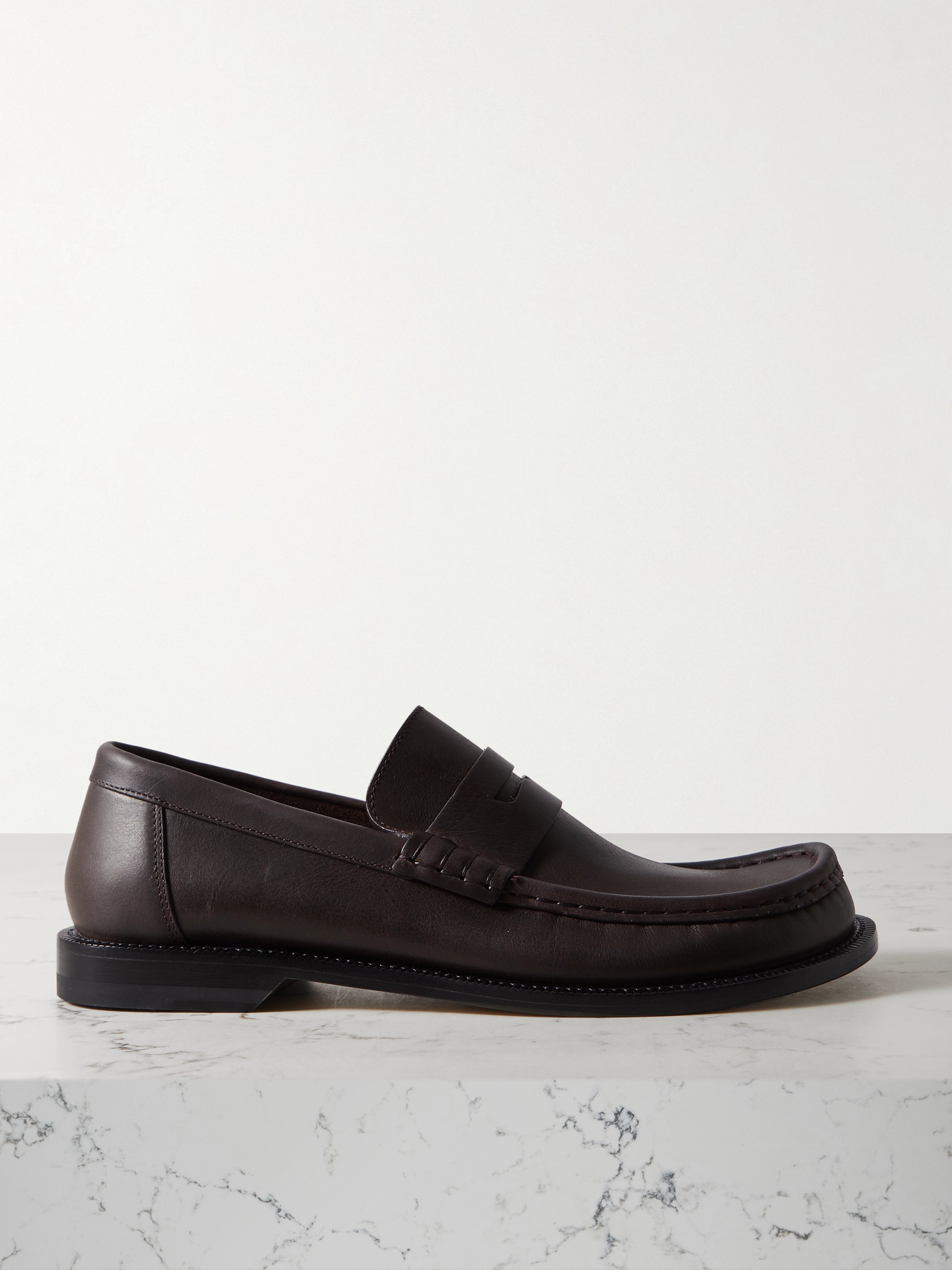 Loewe Campo leather loafers