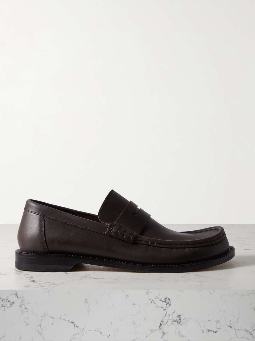 Loewe Campo Leather Loafers