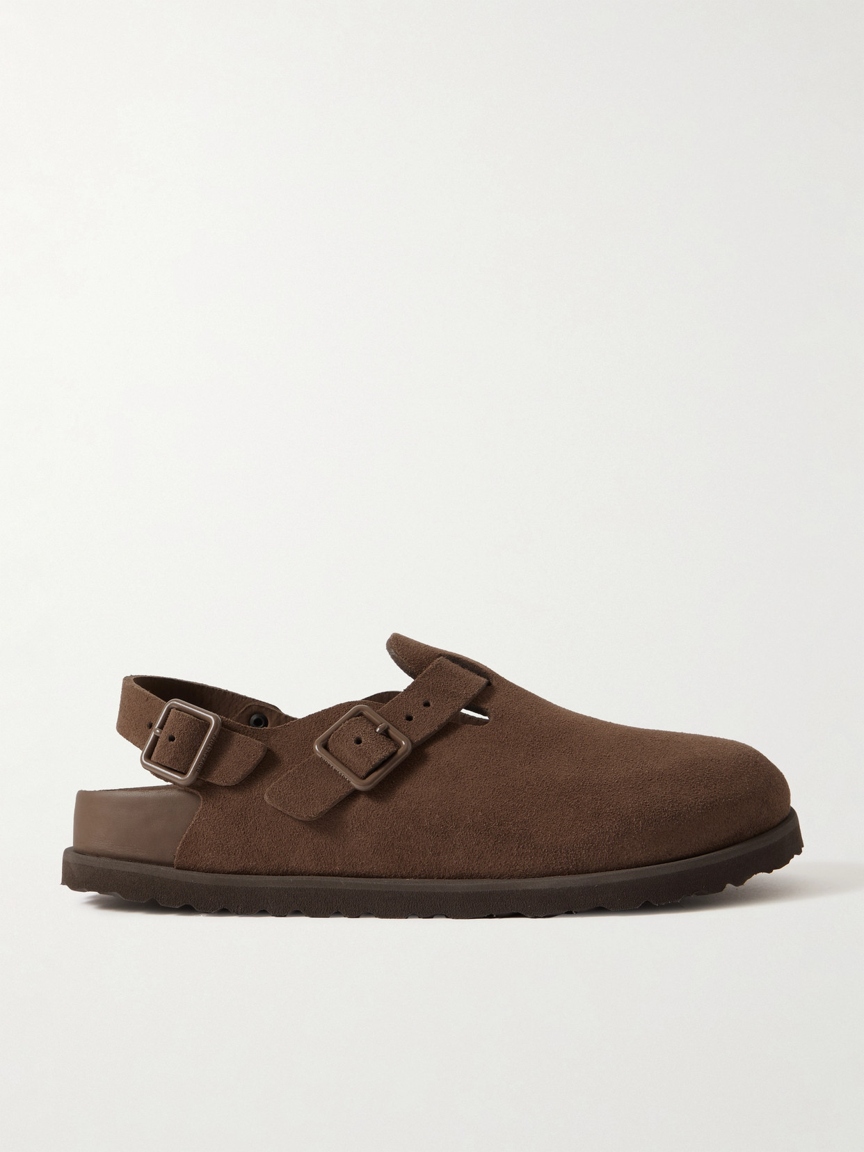 Birkenstock Tokio Suede Clogs In Brown