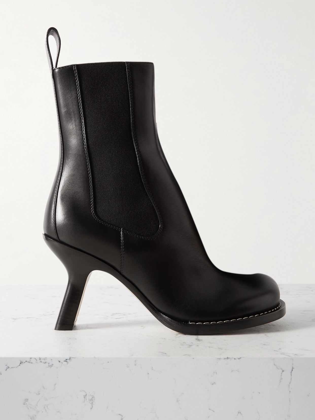 Loewe - Campo Leather Chelsea Boots - Black