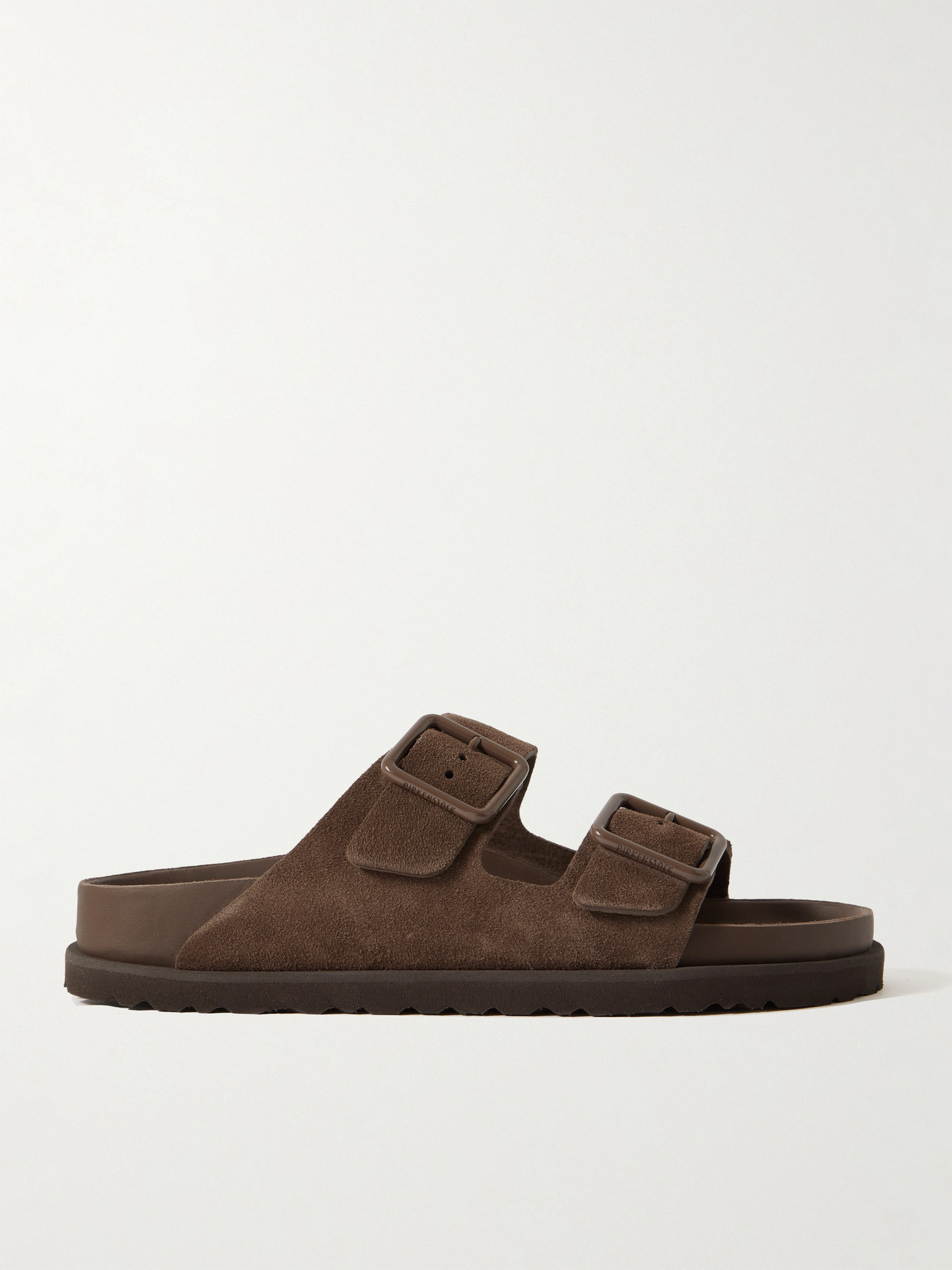 Shop Birkenstock Arizona Suede Sandals In Brown