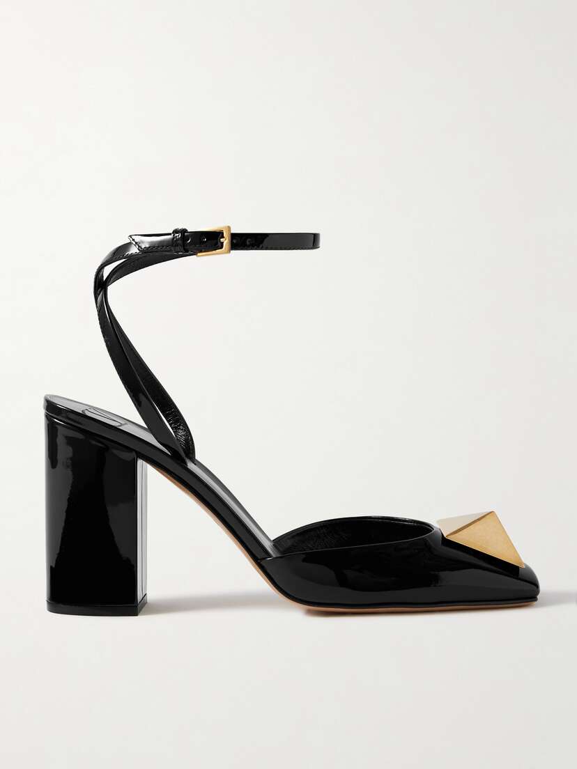 Valentino Garavani One Stud 90 Patent-leather Pumps
