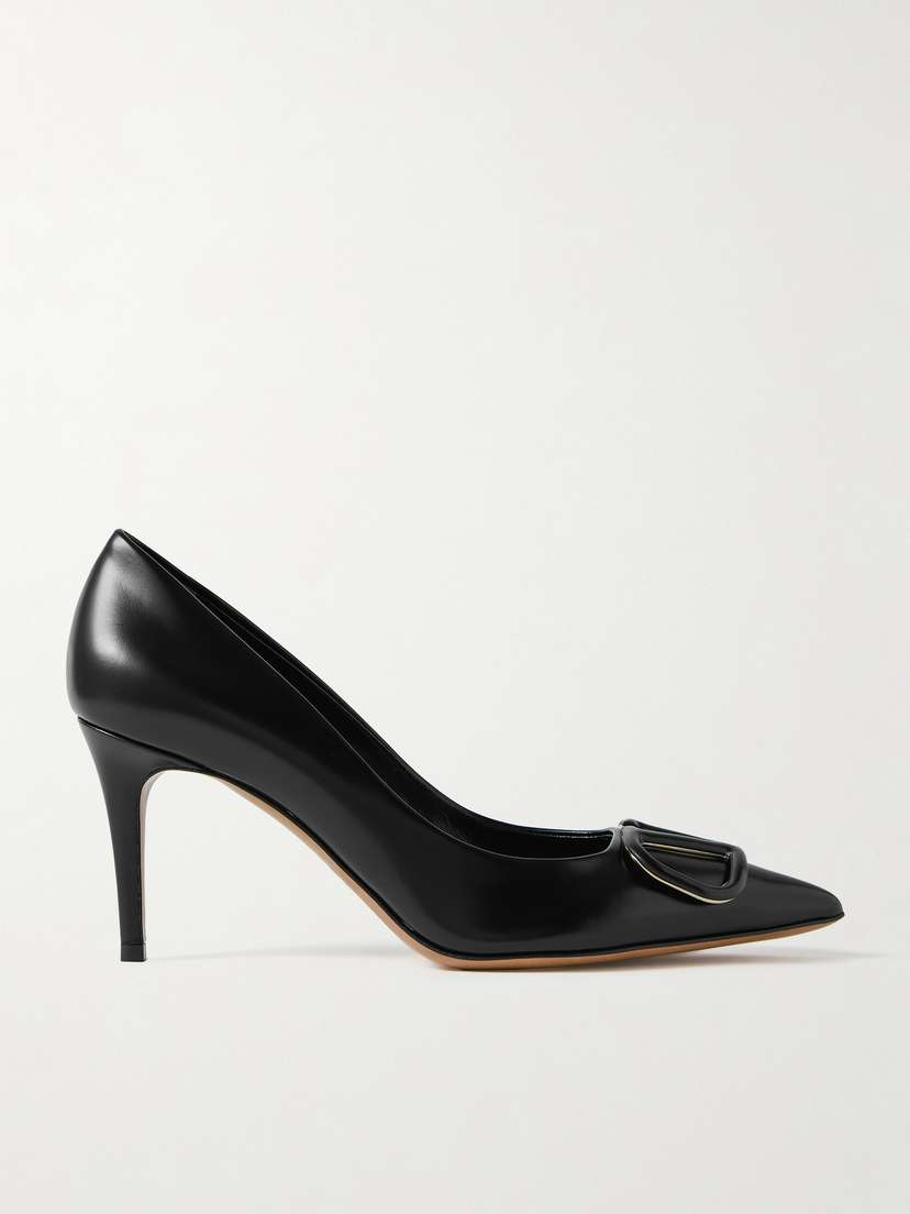 Valentino Garavani Vlogo 80 Embellished Leather Pumps