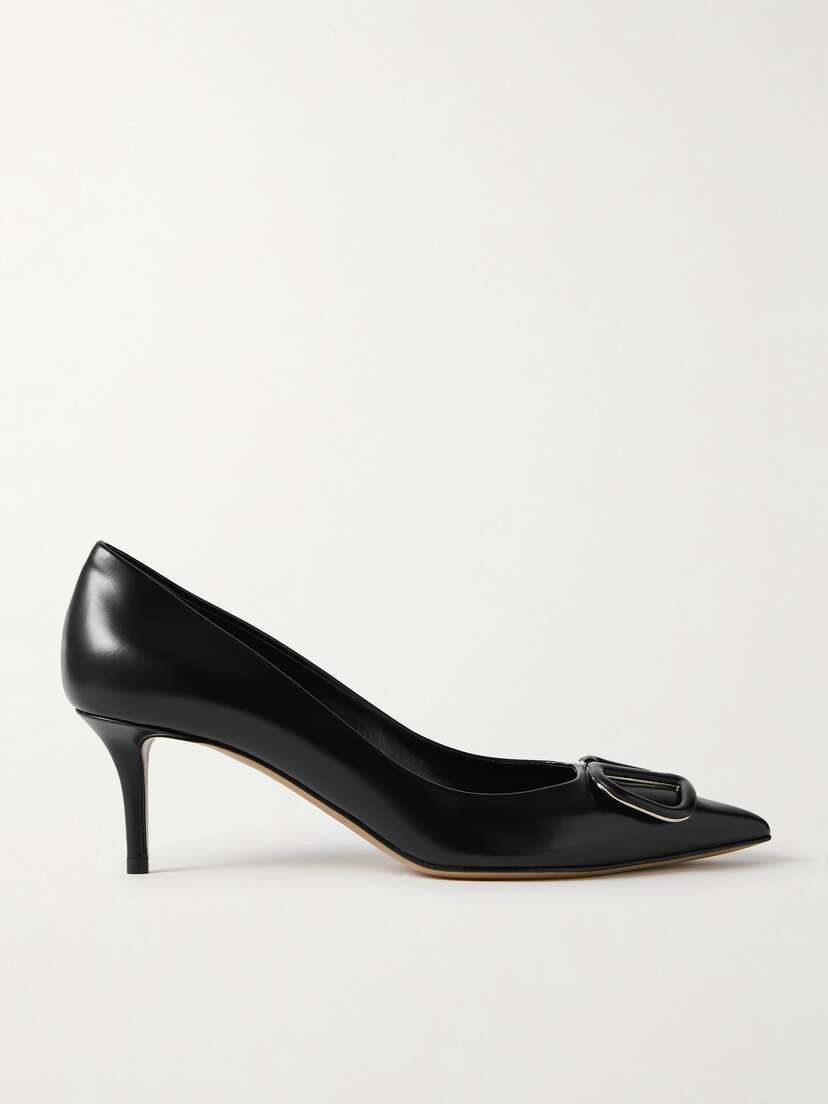 Valentino Garavani Vlogo 60 Embellished Leather Pumps