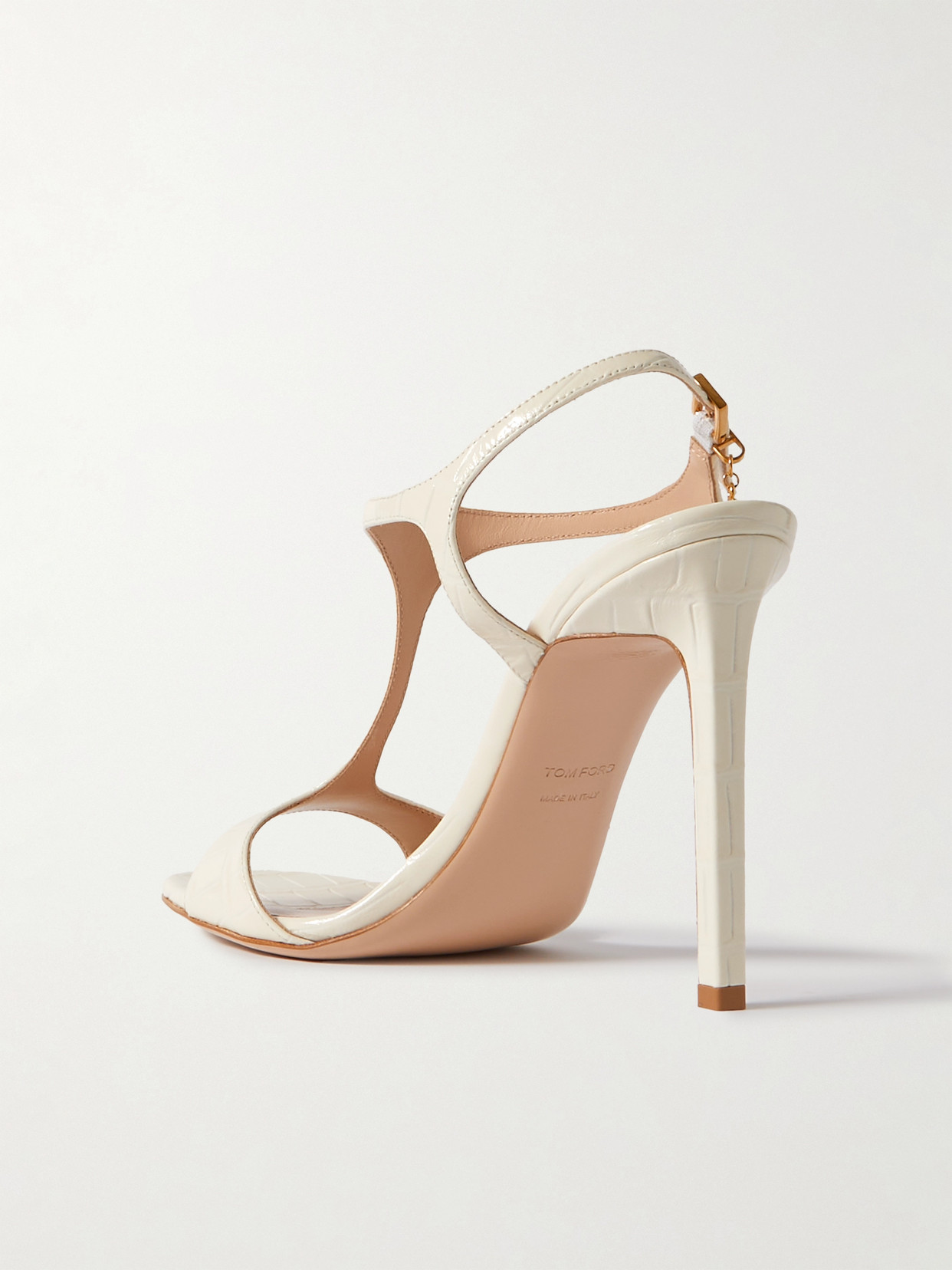 Angelina Logo-Embellished Croc-Effect Sandals