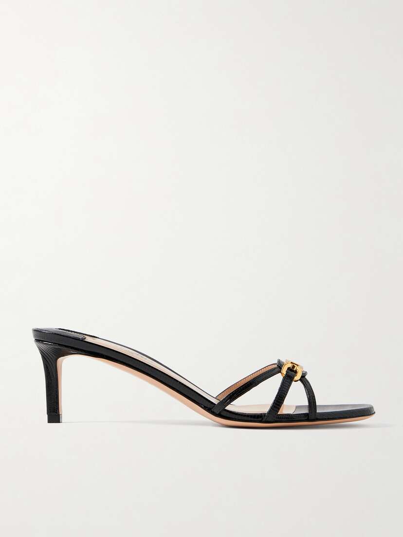 Tom Ford Horsebit-embellished Lizard-effect Leather Mules