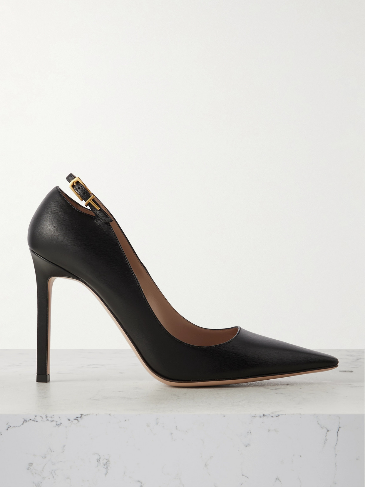 Tom Ford Angelina Leather Slingbacks Pumps In Black