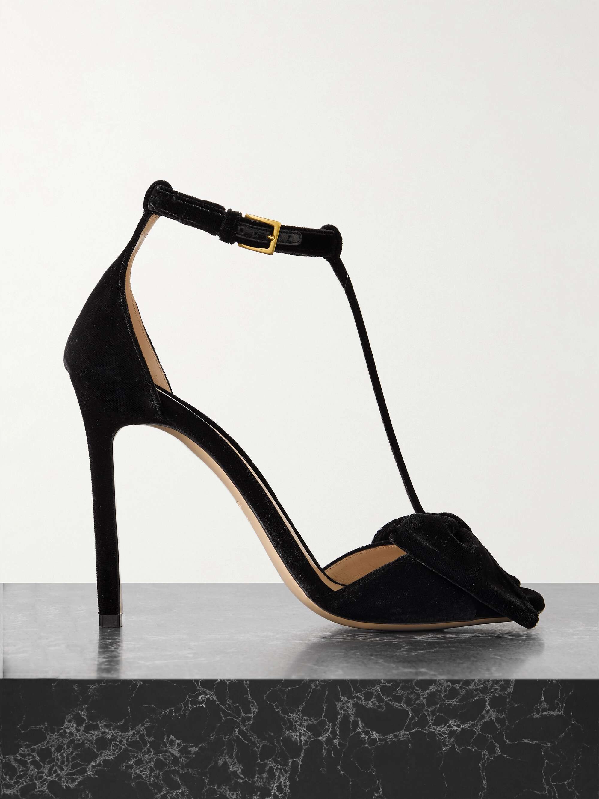 Valentino velvet bow heels clearance