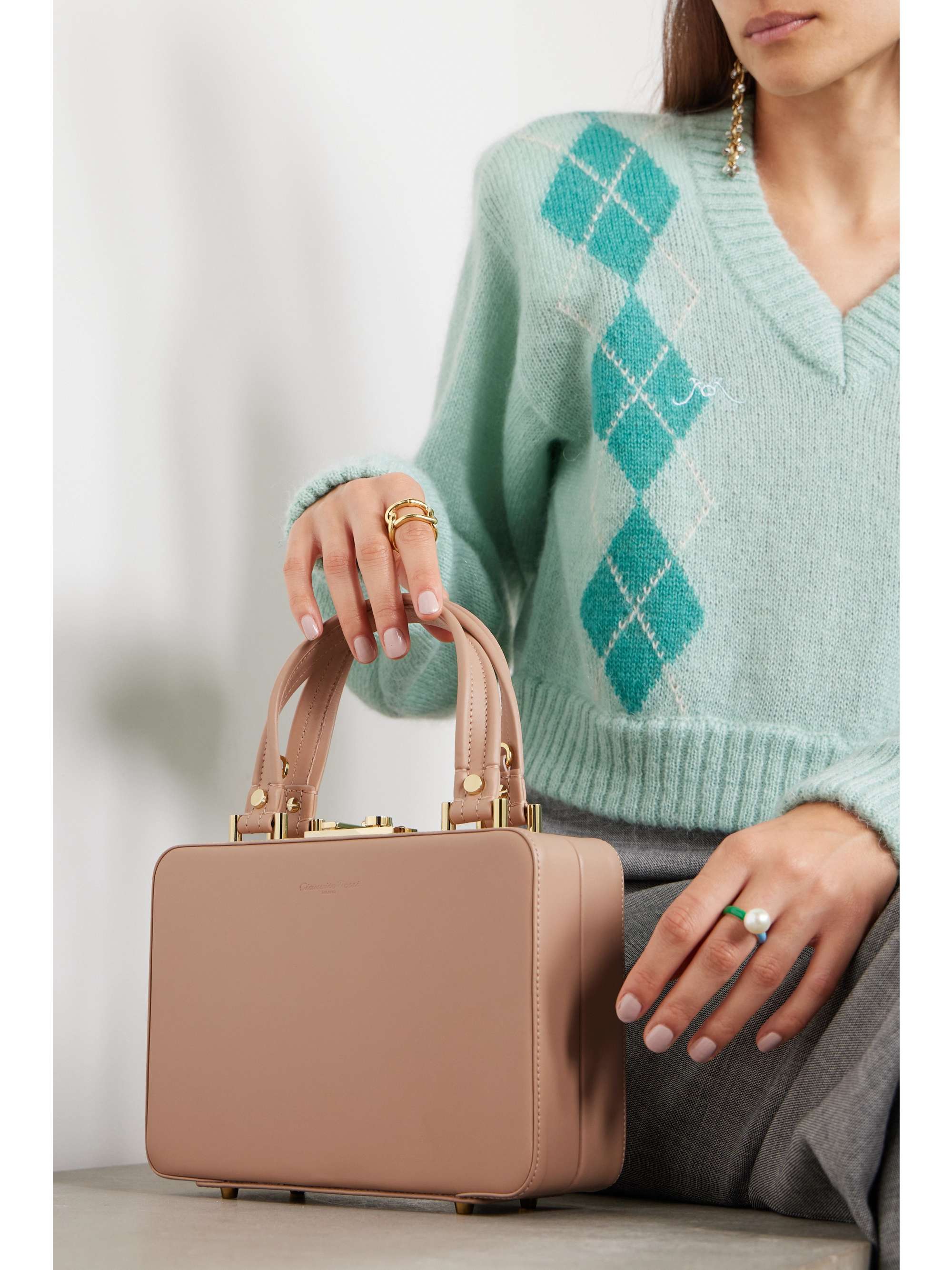 Mini leather tote cheap