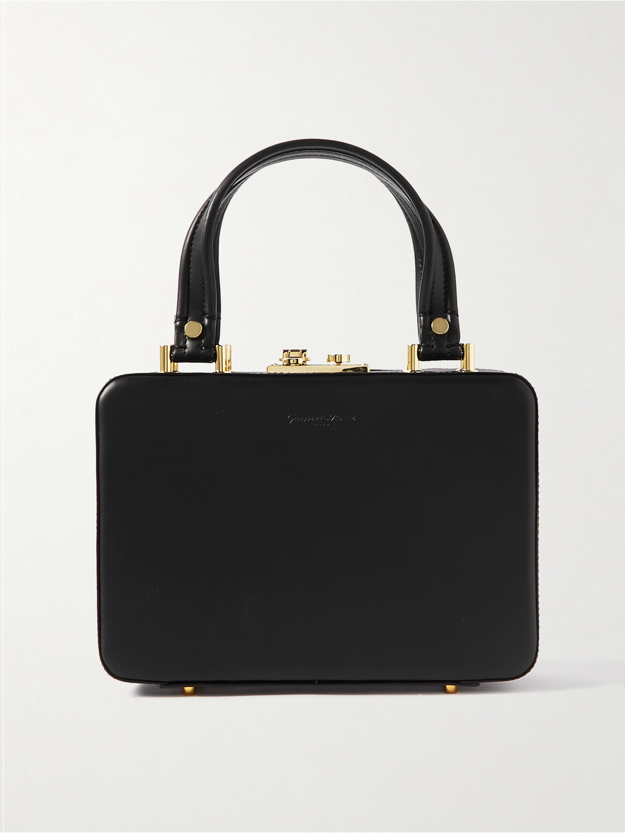 Gianvito Rossi Glove Mini Leather Tote In Black