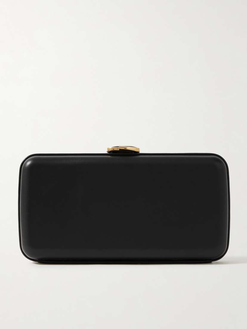 Gianvito Rossi Bella Leather Clutch