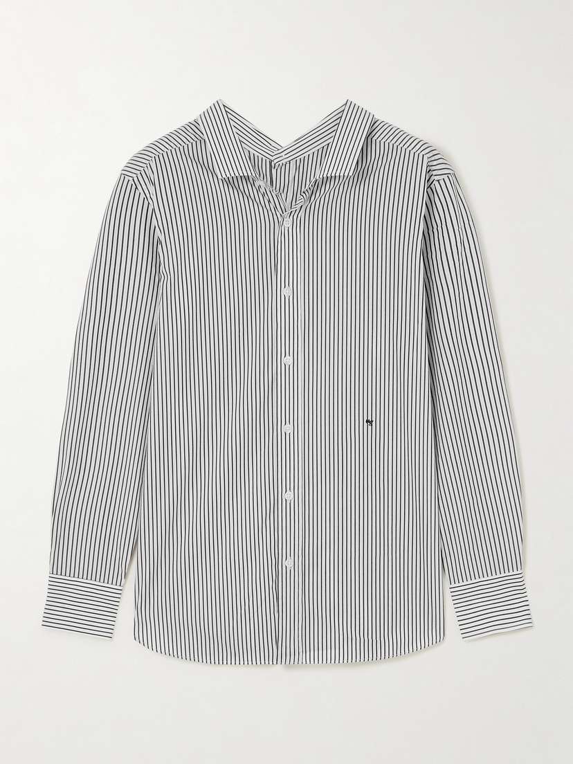 Hommegirls Striped Cotton-blend Poplin Shirt