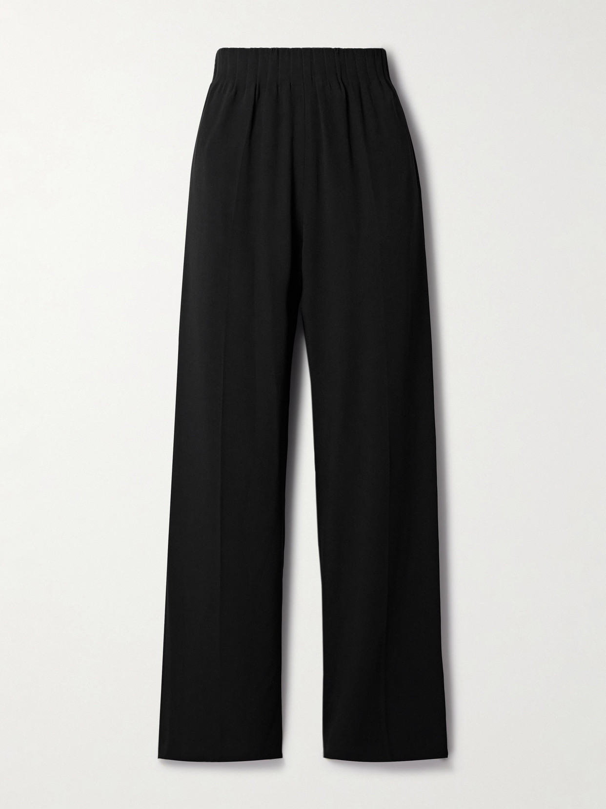 Fforme Maud Crepe Wide-leg Pants In Black