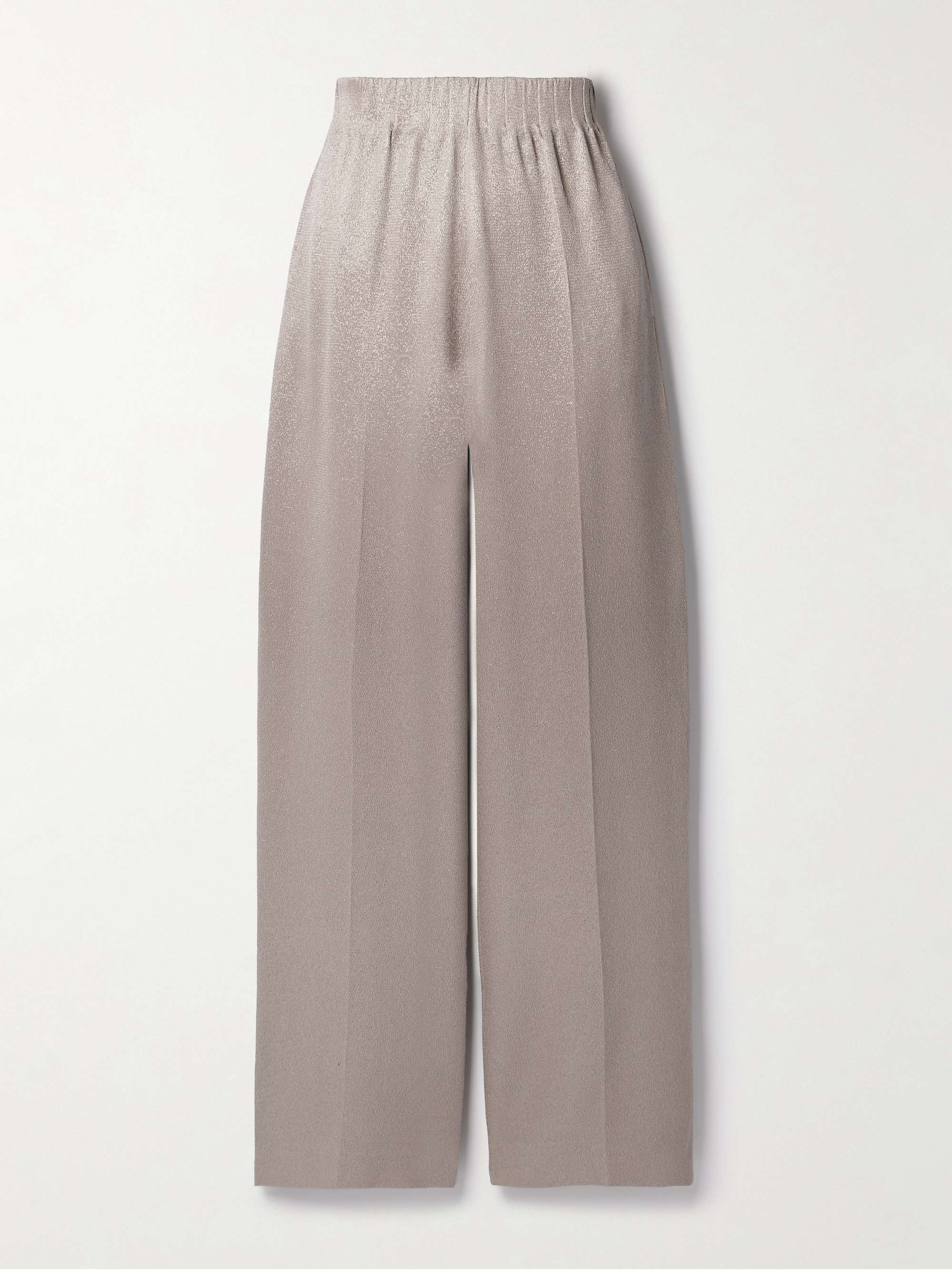 Brandon Maxwell Wool Twill Low-rise Elastic Waist Band Tailored Pants (Pants ,Wide Leg)