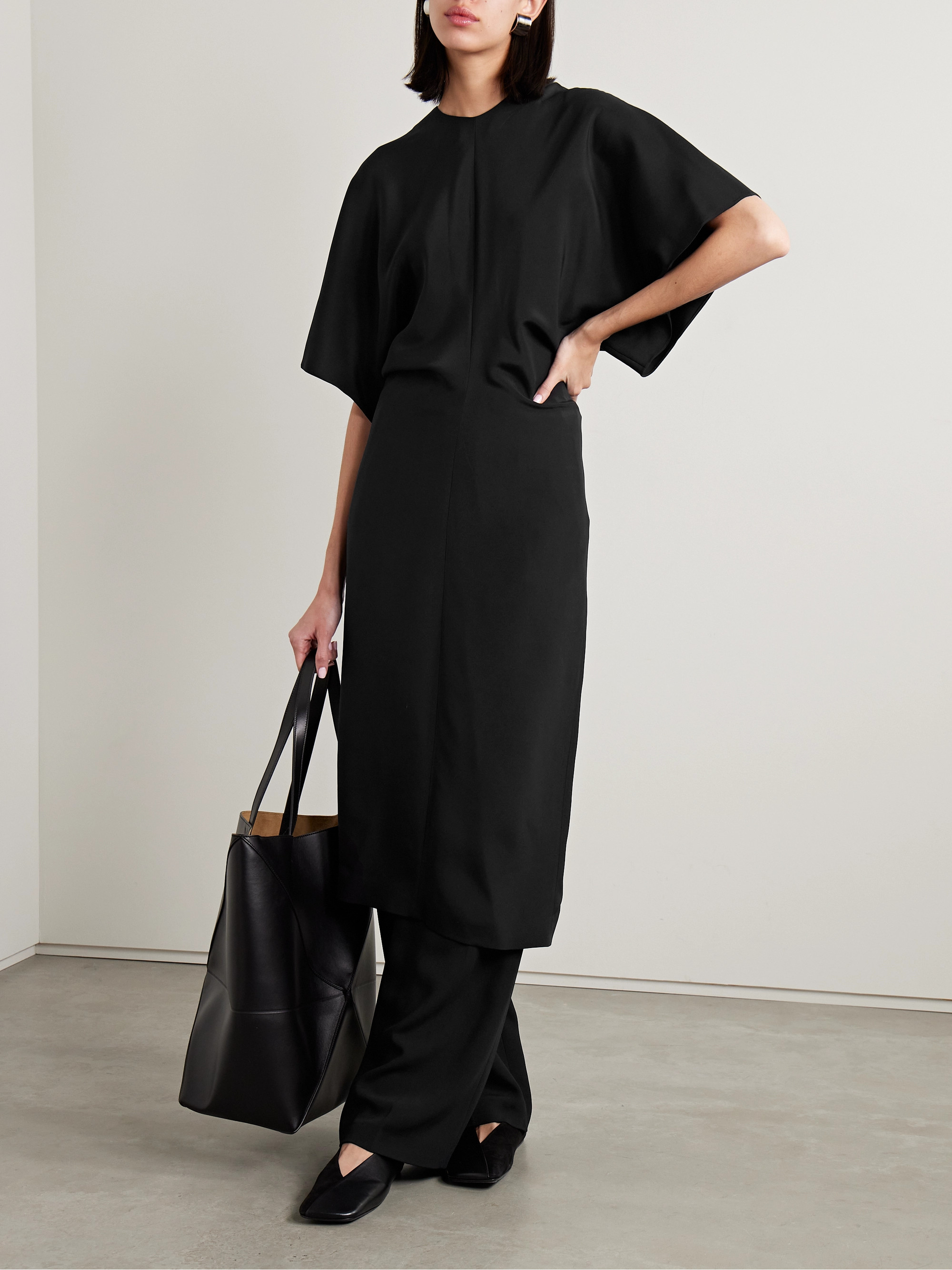 Fforme Ekani silk midi dress