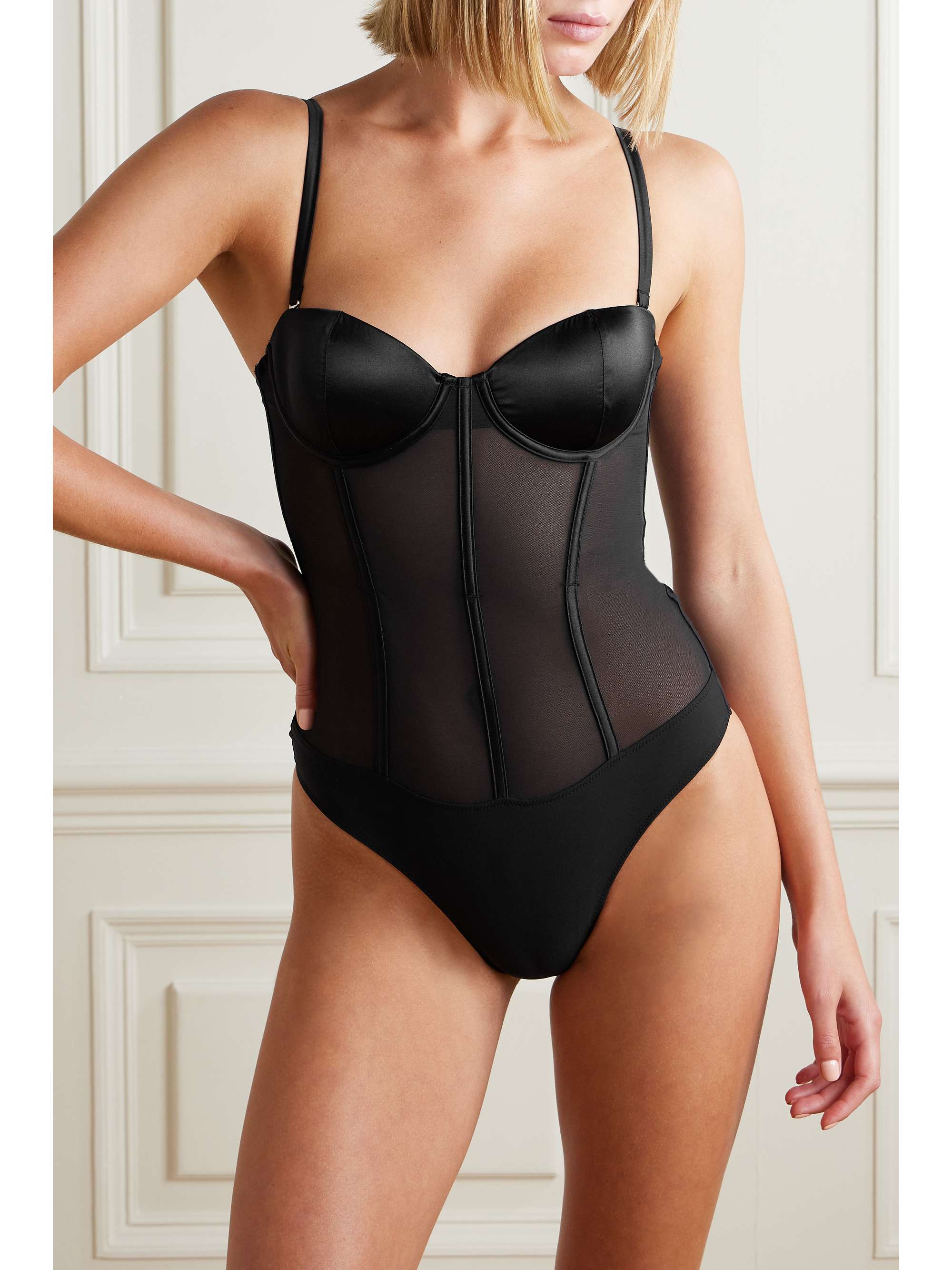 FLEUR DU MAL + NET SUSTAIN underwired recycled-mesh and stretch