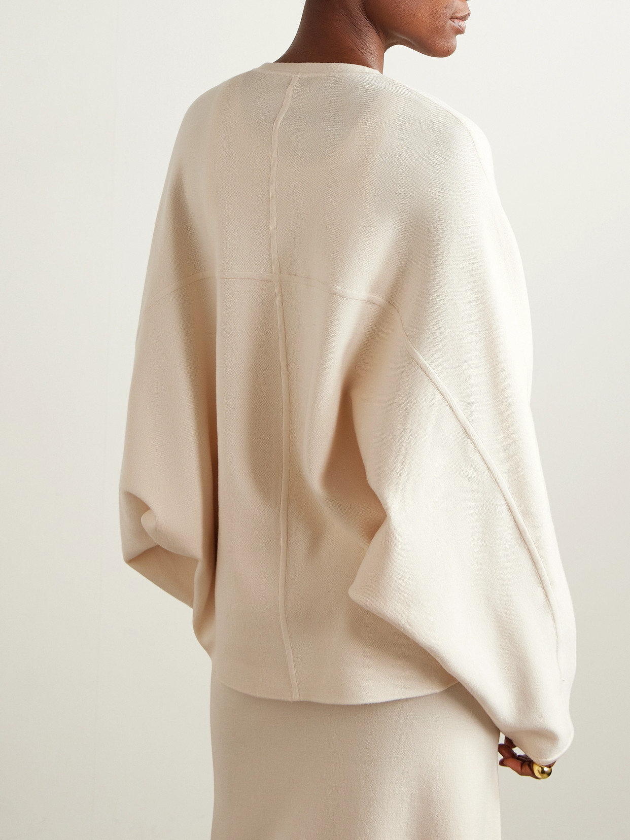 Fforme Vila Wool-blend Sweater In Neutrals