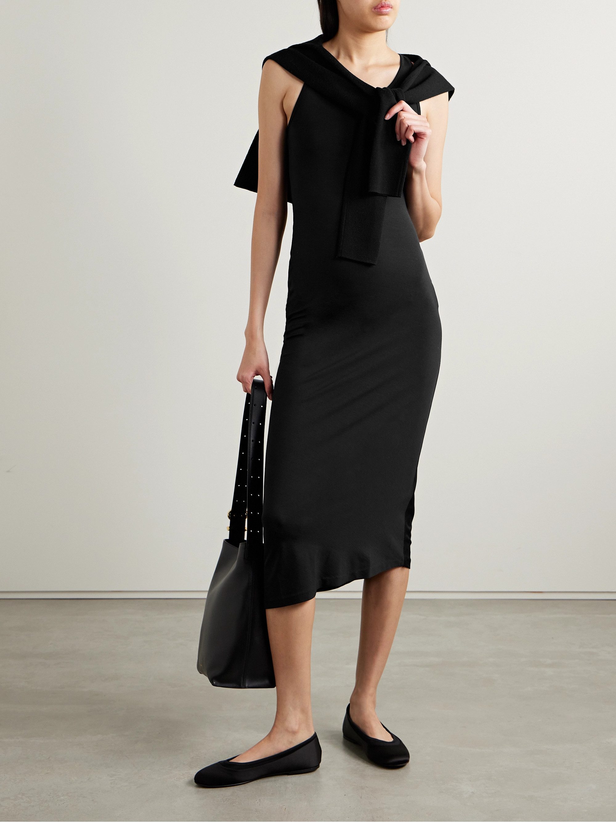 Fforme Reva stretch-silk midi dress