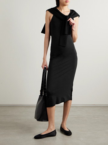 Fforme Reva stretch-silk midi dress