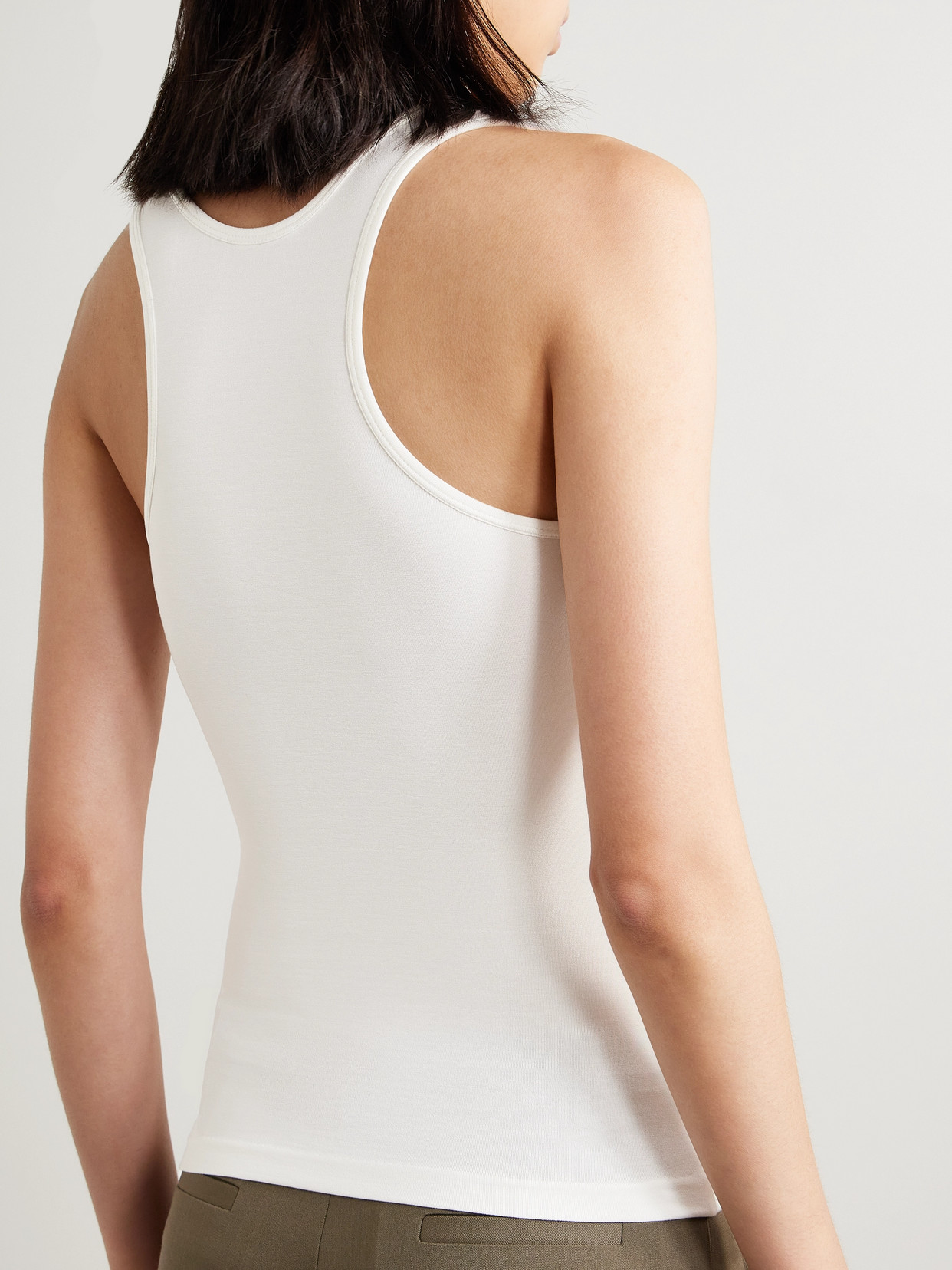 Pari Stretch-Silk Jersey Tank