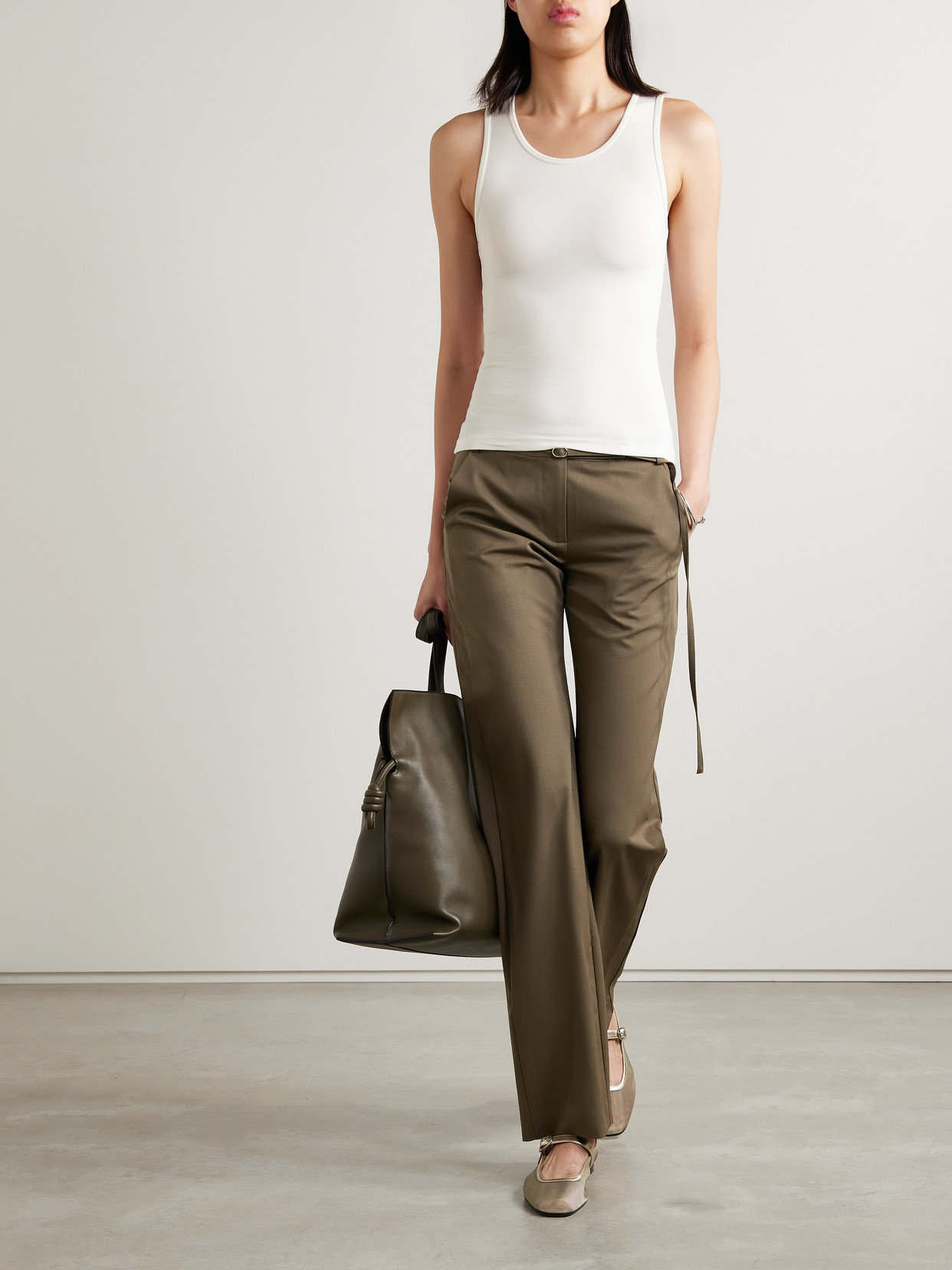 Pari Stretch-Silk Jersey Tank