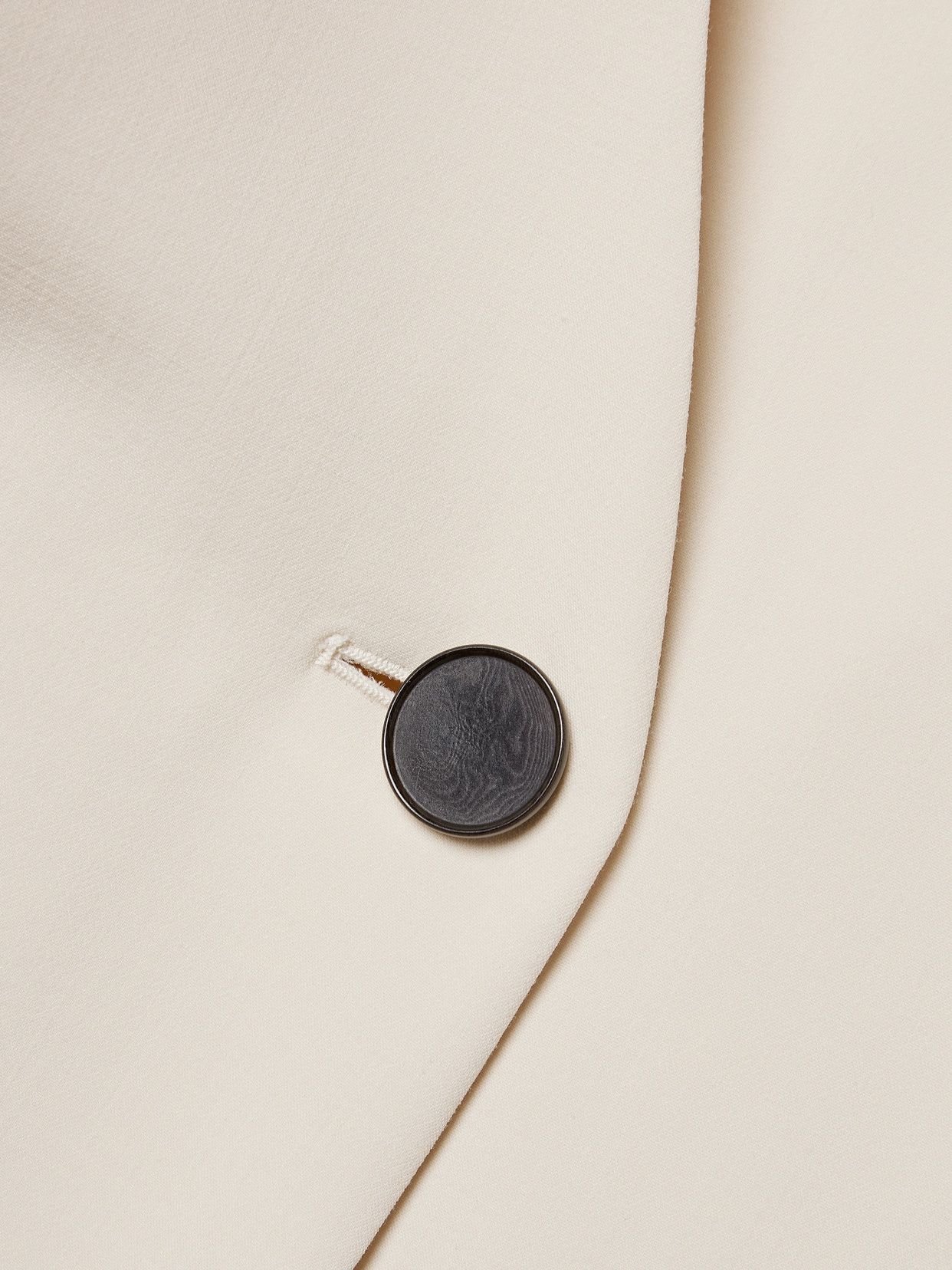 Fforme Alva Oversized Double-breasted Wool-blend Crepe Coat In Neutrals