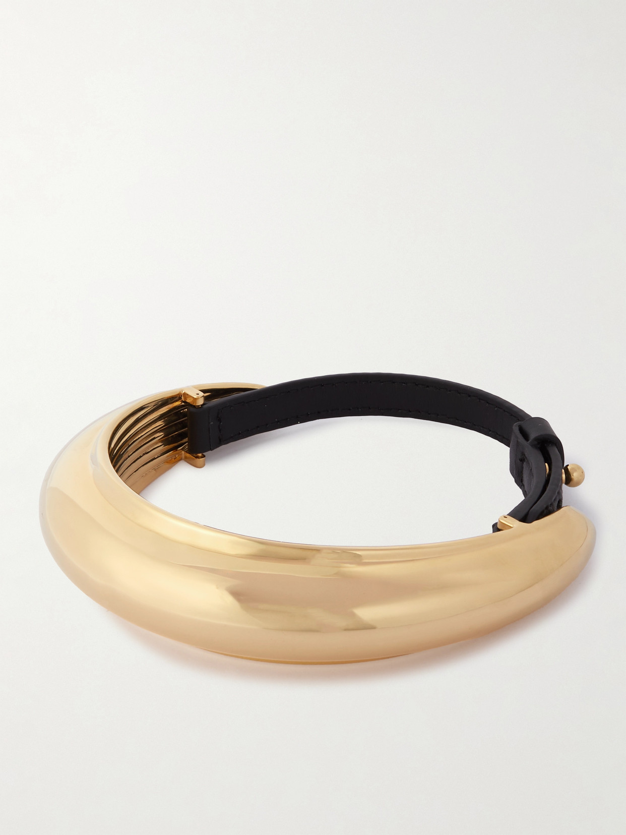 Alaïa Bombe -tone And Leather Choker