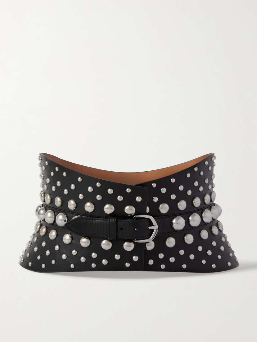 Alaïa Neo Bustier Studded Leather Waist Belt