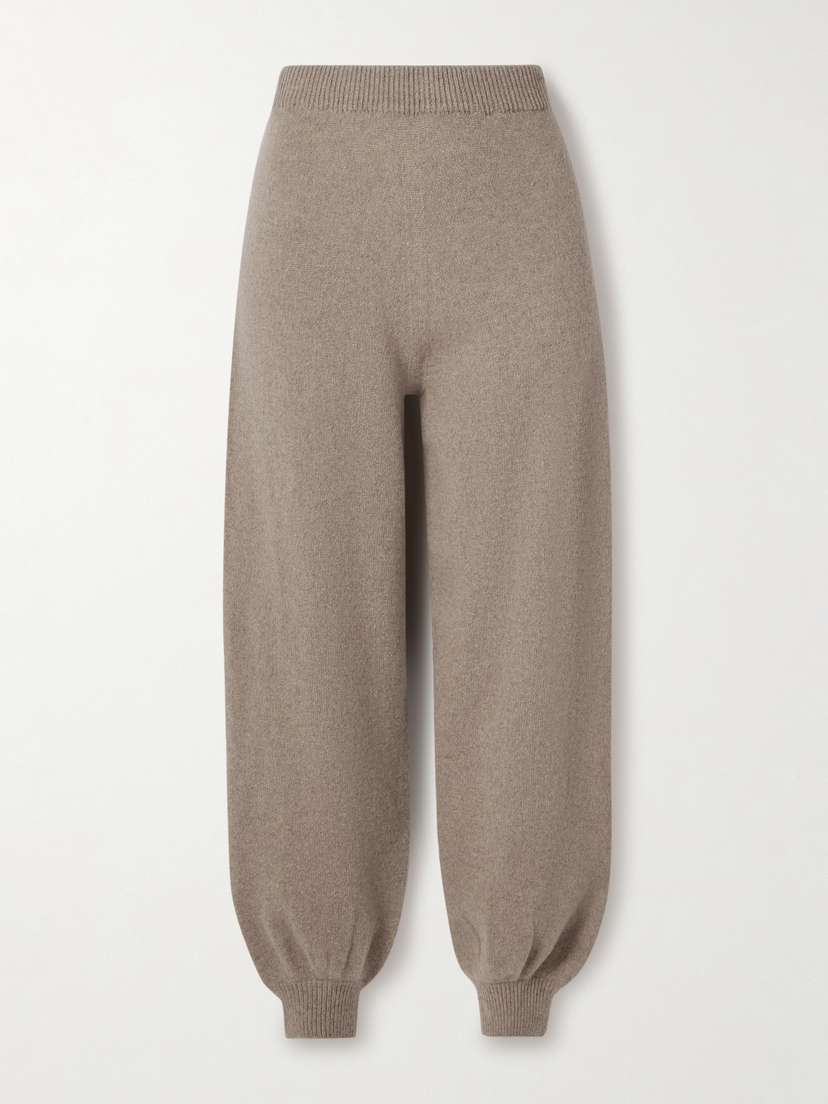 Baserange Recycled-cashmere And Wool-blend Track Pants