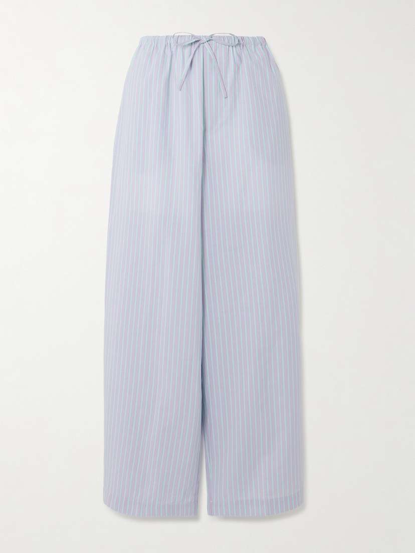 Baserange Striped Cotton-poplin Pants