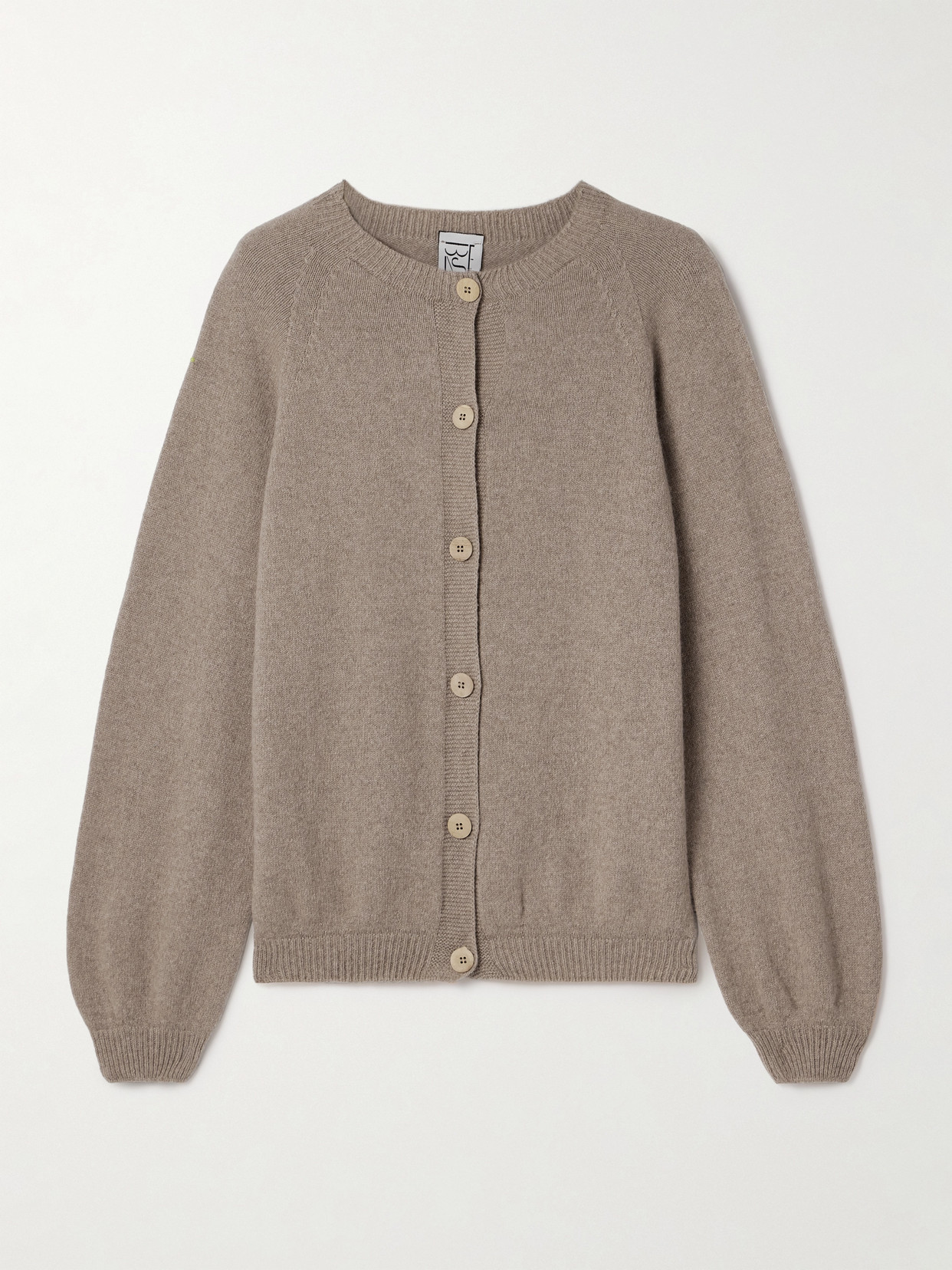 Baserange Recycled-cashmere And Wool-blend Cardigan In Brown