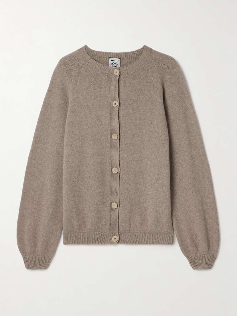 Baserange Recycled-cashmere And Wool-blend Cardigan