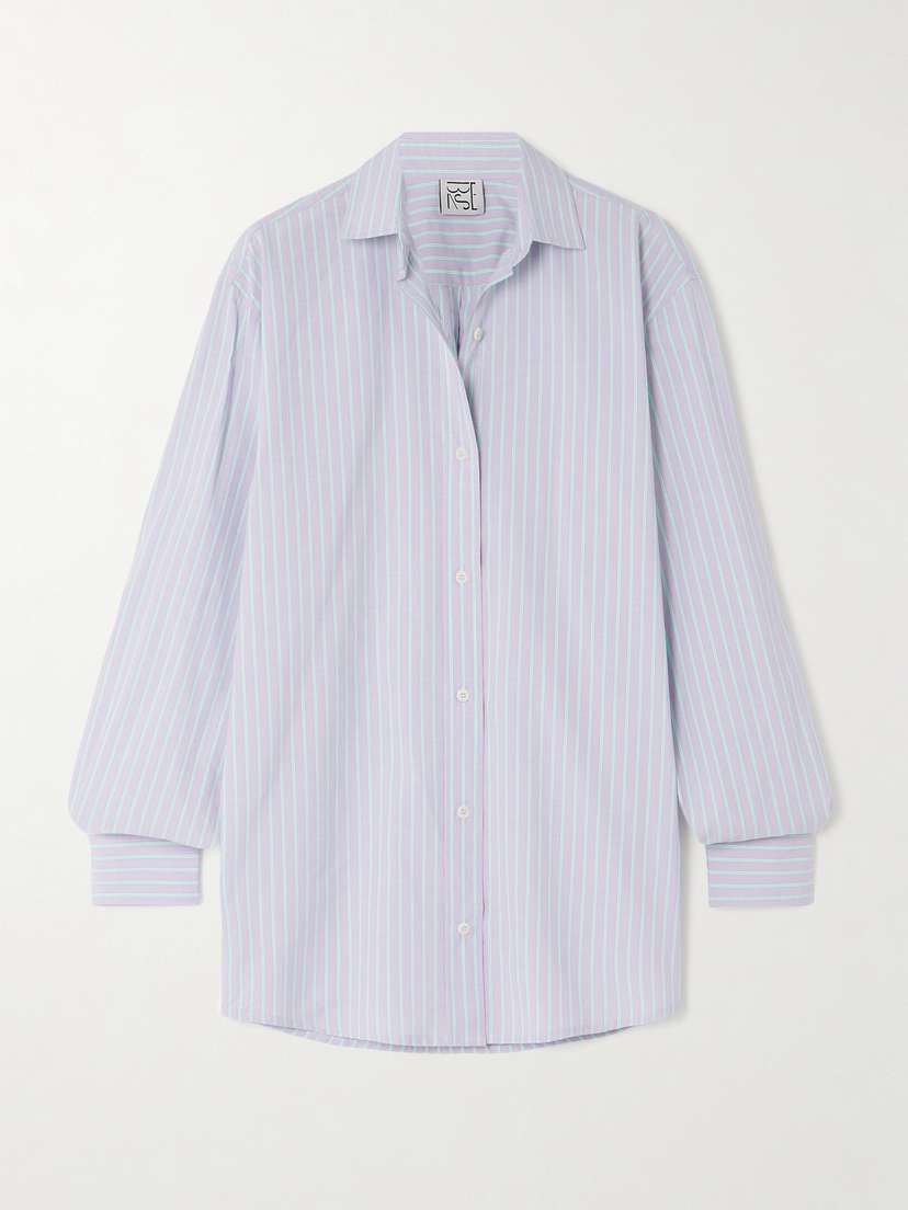 Baserange Striped Cotton-poplin Shirt